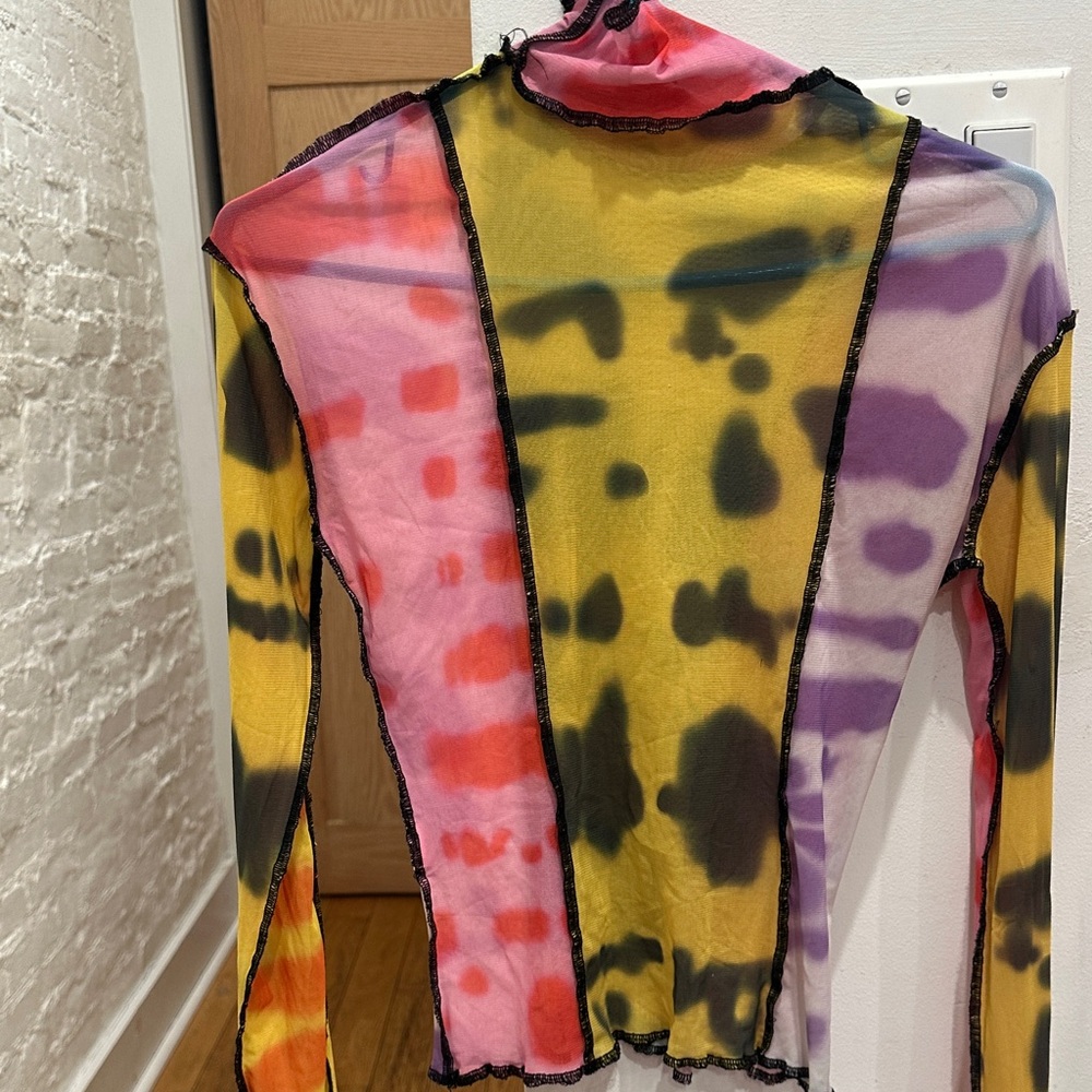 Multicolor Sheer Women's Top